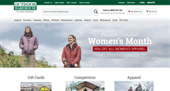 Desktop Screenshot of outdoorwarehouse.co.za